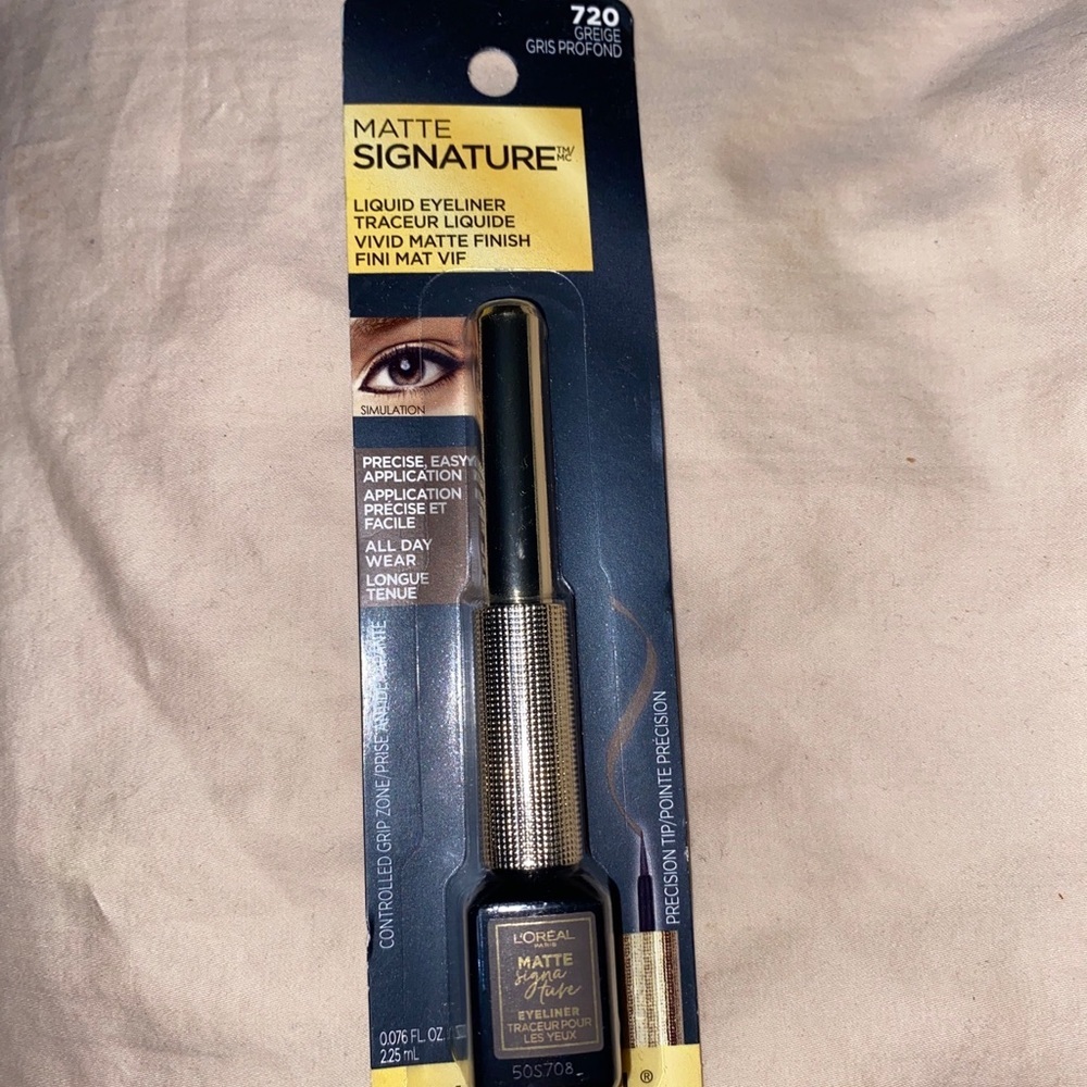 L'Oreal Paris MATTE SIGNATURE Liquid Eyeliner 720‎ GREIGE, New. - Picture 3 of 5